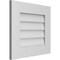 Ekena Millwork Vertical Surface Mount PVC Gable Vent: Non-Functional, w/ 3-1/2"W x 1"P Standard Frame, 20"W x 18"H GVPVE20X1801SN - alternate 5
